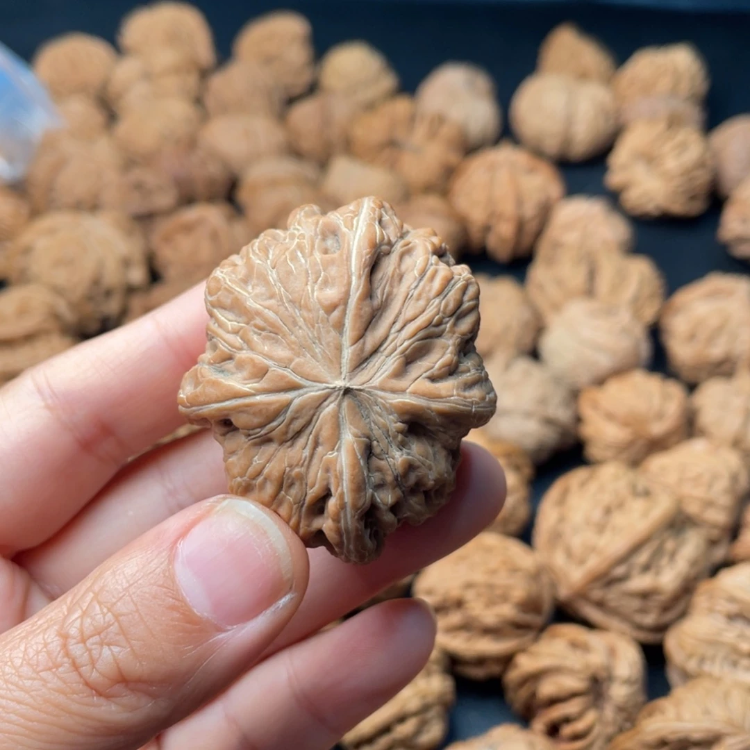 文玩核桃把件47 40➕铁锤四棱