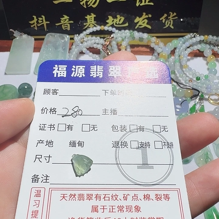 颈饰未镶嵌翡翠莲蓬