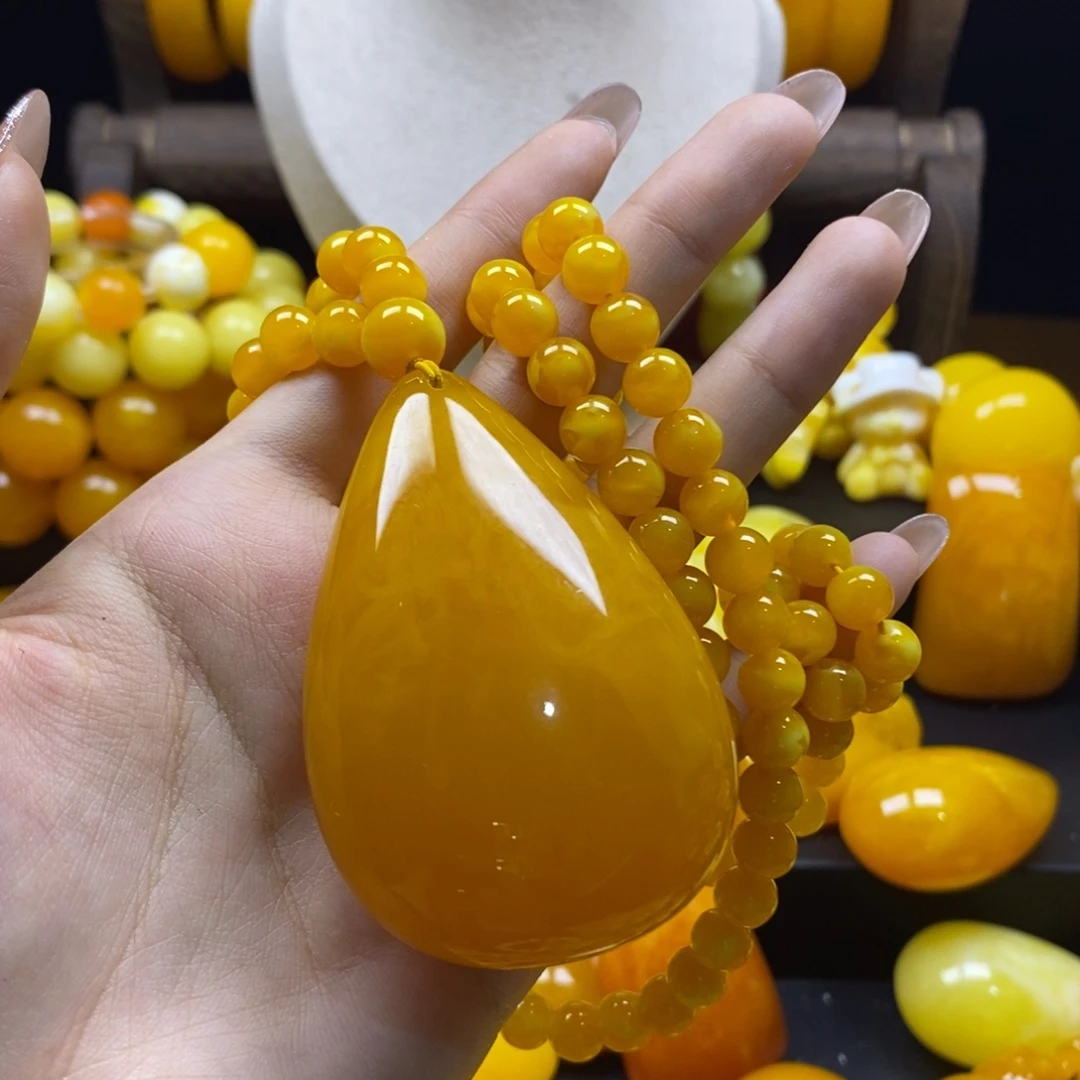 傲***碧非金属全品无暇水滴和念珠