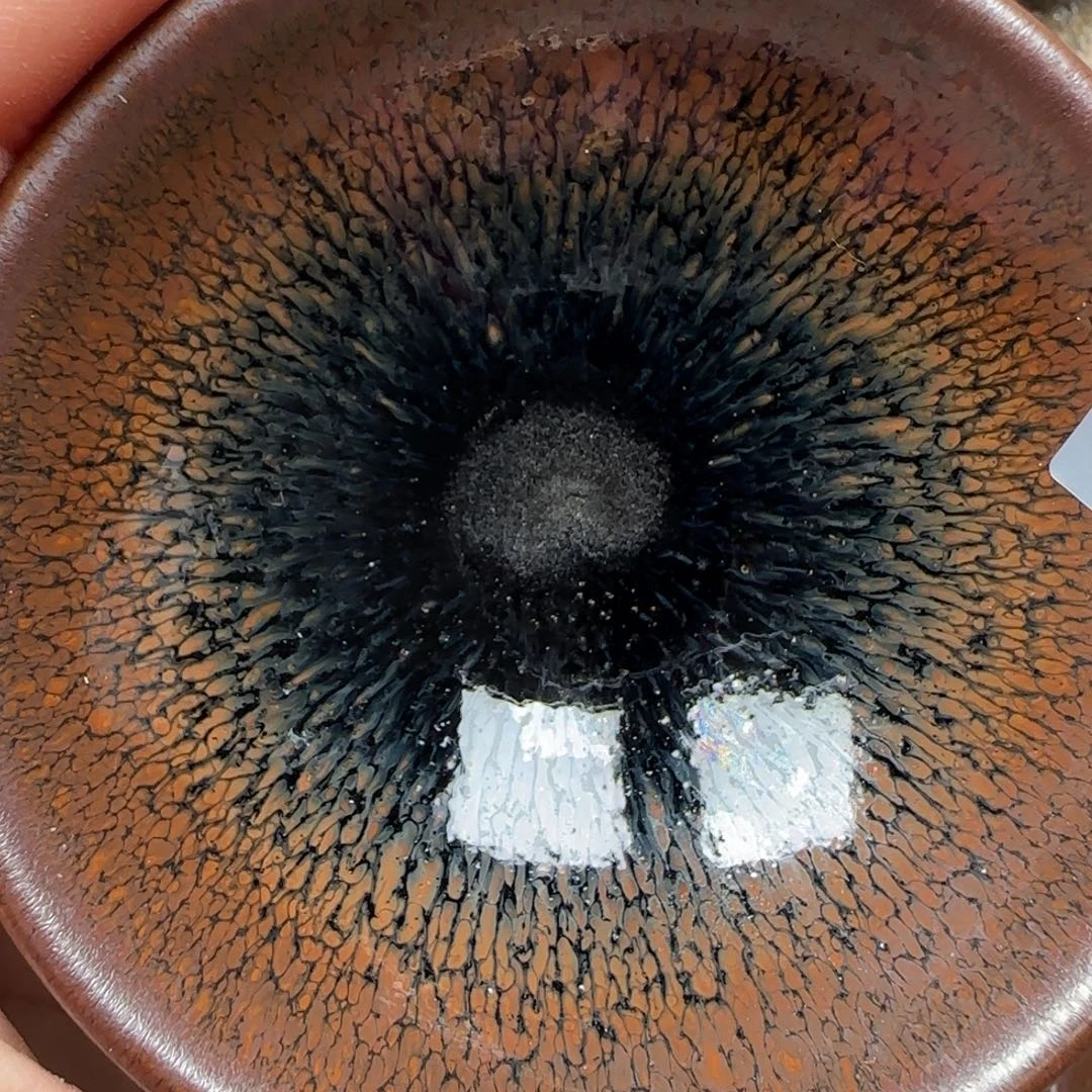 柴烧建盏茶盏茶杯374