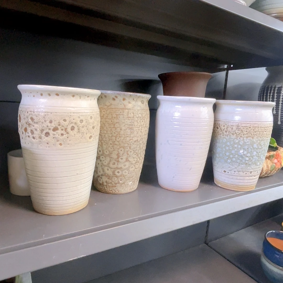 红陶粗陶花盆四个装