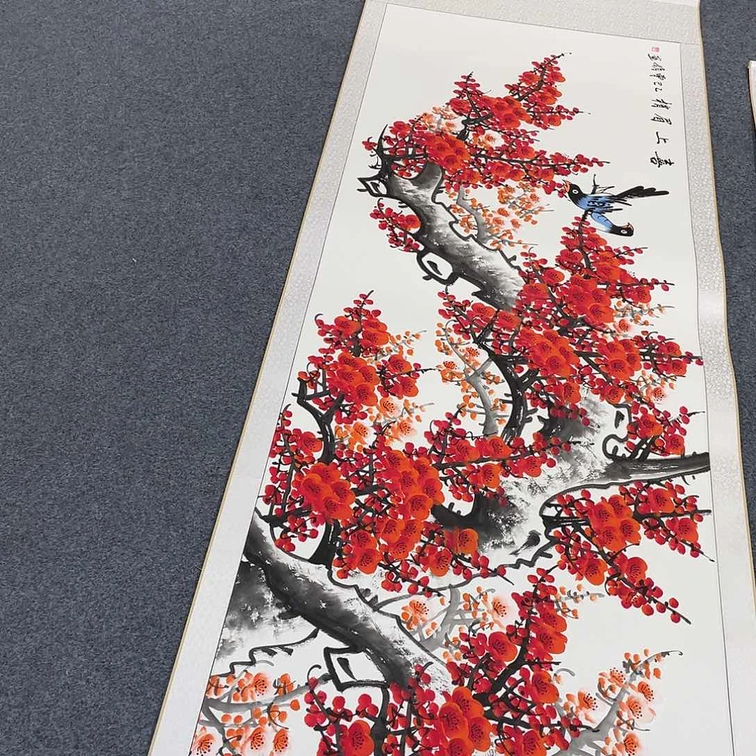 国画手绘手写作品