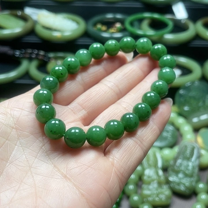 和田玉（碧玉）未镶嵌手链