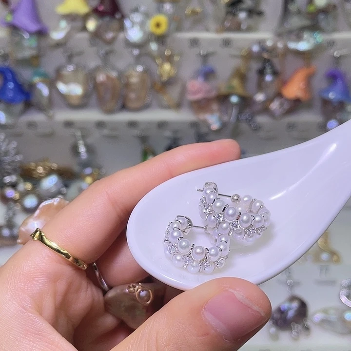 恬***麻淡水珍珠合金颈饰41