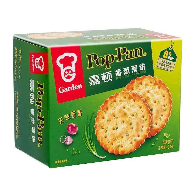 嘉顿100克饼干香葱/芝麻味独立包装办公室下午茶休闲零食