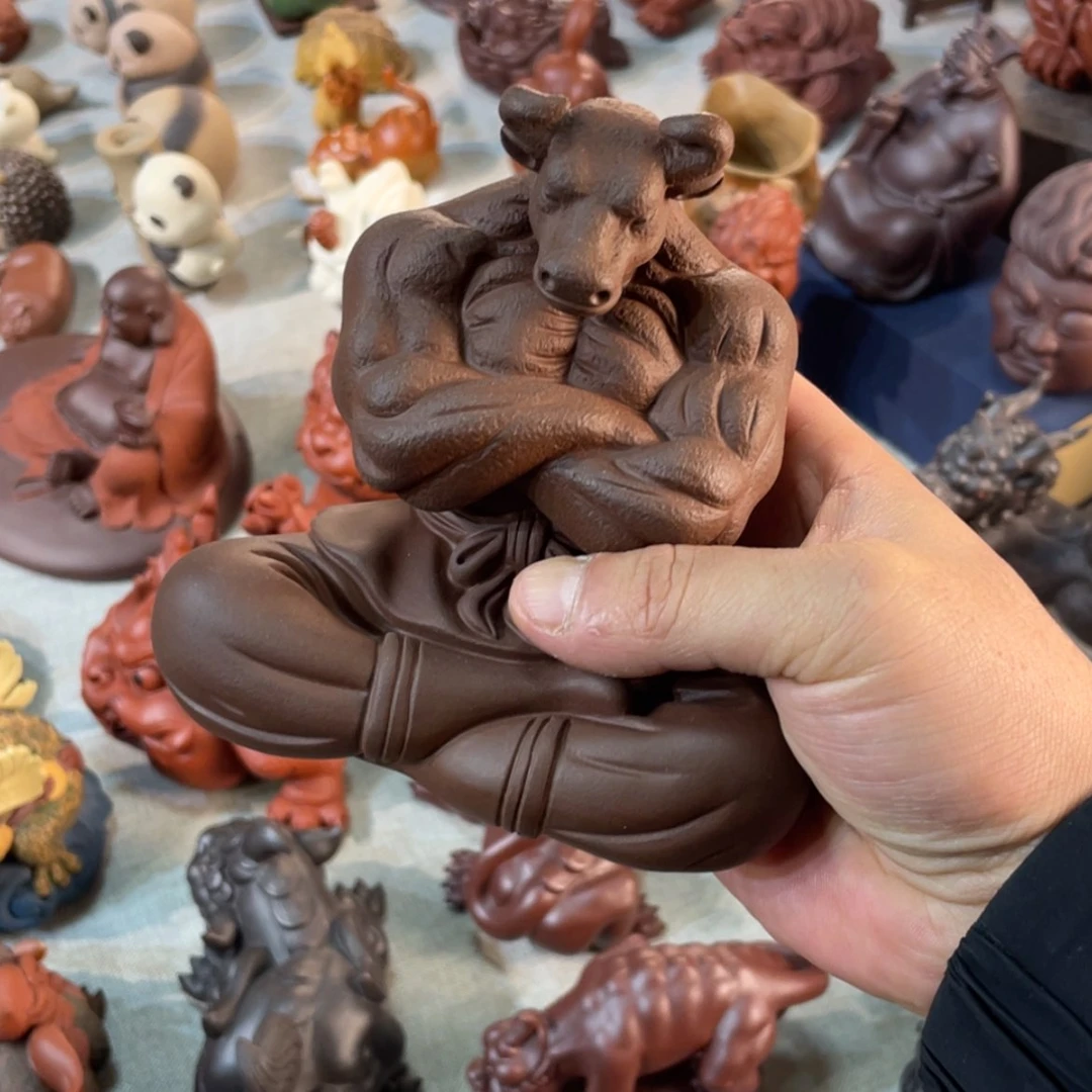 【闪购商品】紫砂茶宠贰***紫砂牛仙