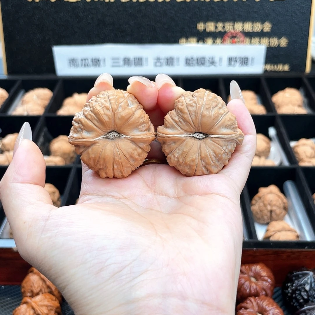 把件文玩核桃39南瓜全品近圆深凹底近正肩3905