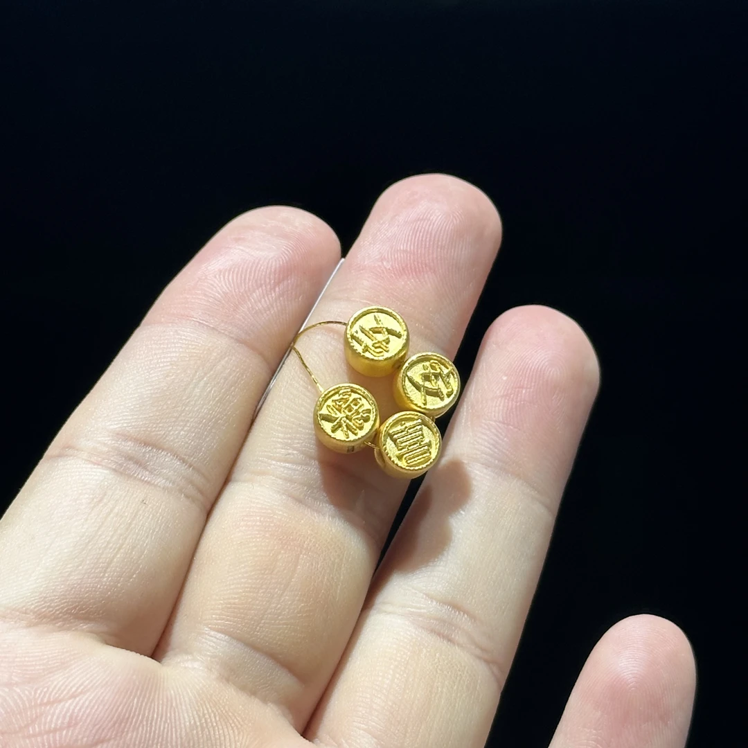 足金999 卡7.5 平安喜乐通孔 2.204