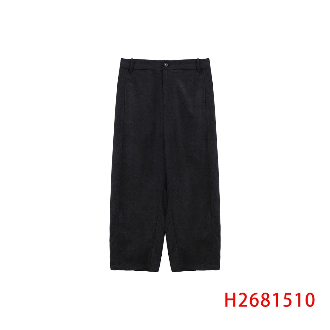 【粉丝专享】丝绵纹双黑柞蚕丝小脚裤 2681510