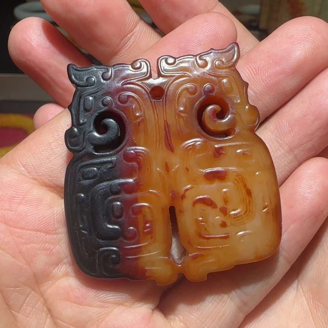 和田玉未镶嵌挂件