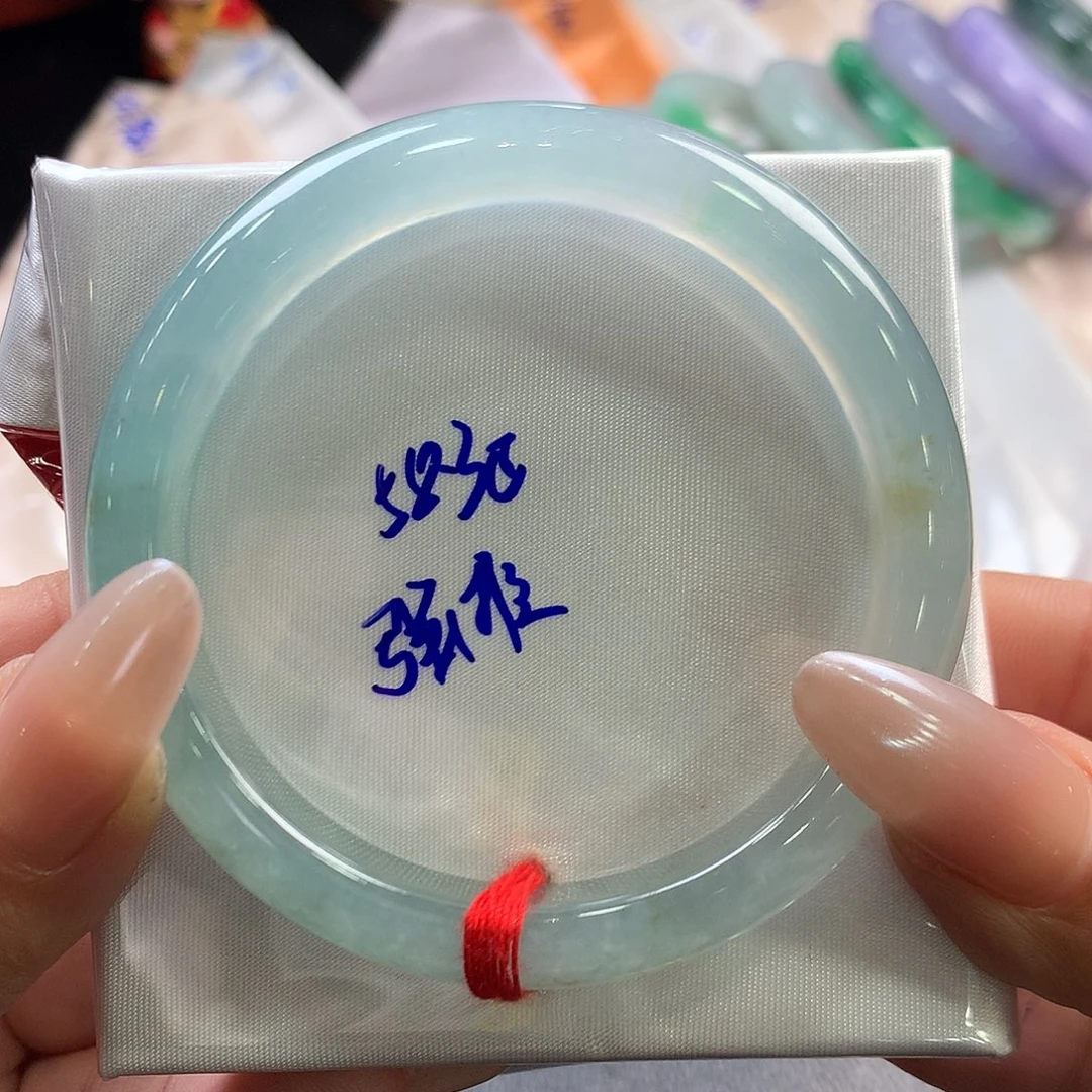 翡翠未镶嵌手镯58.3针正