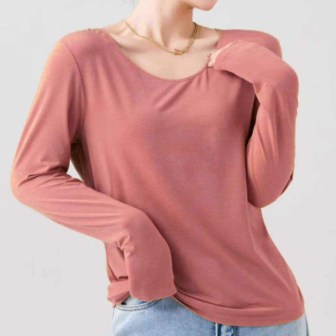 FL 春夏款女打底衫轻度衣美利诺超细羊毛+德容+莫代尔混纺