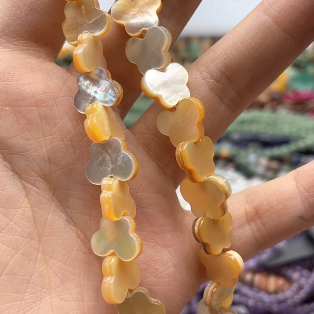 玛瑙/玉髓合金珠宝半成品一条装卡11黄金贝蝴蝶