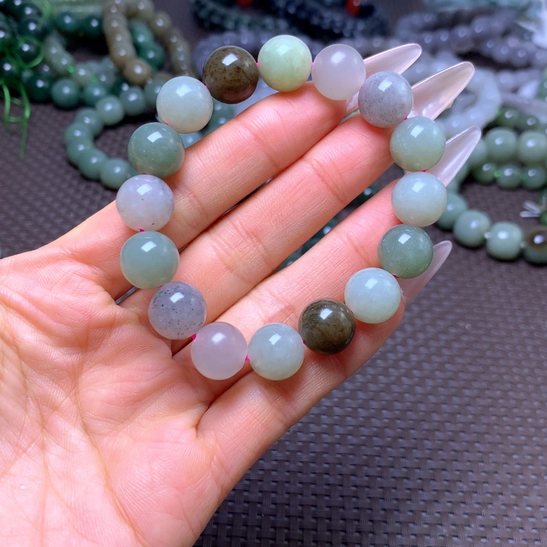 和田玉未镶嵌手串卡12