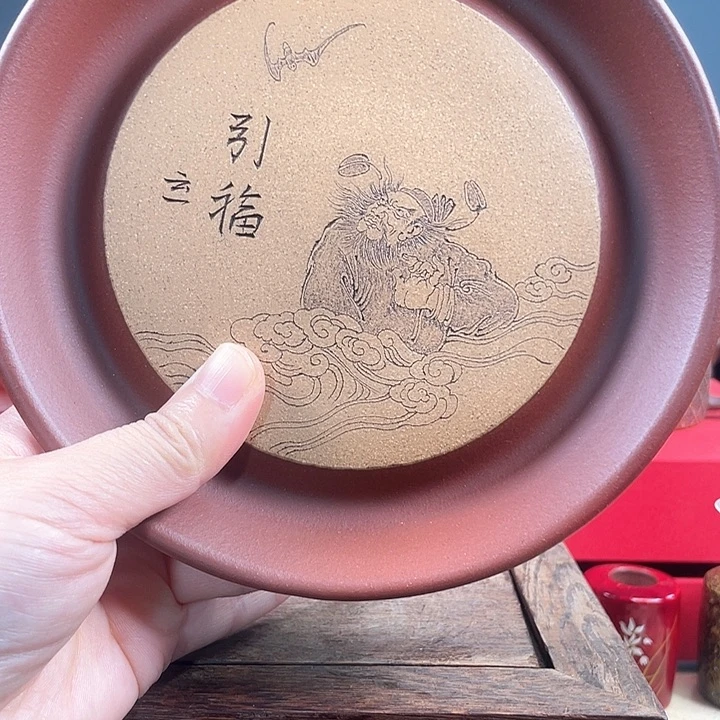 茶杯紫砂钟馗干泡底部微瑕