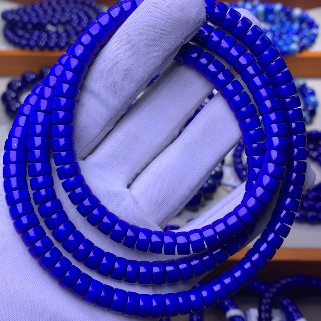 青金石未镶嵌手串7mm