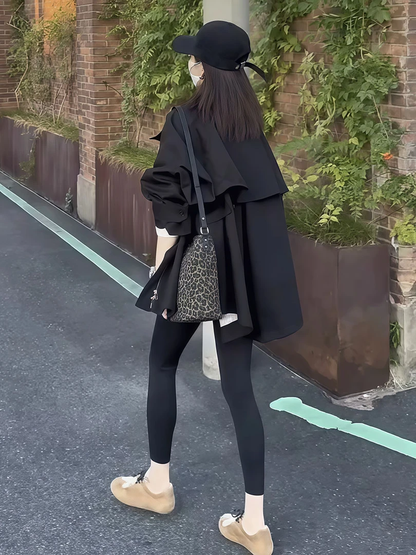 高级感气质显瘦短款风衣女秋季新款宽松百搭小个子时尚休闲上衣潮