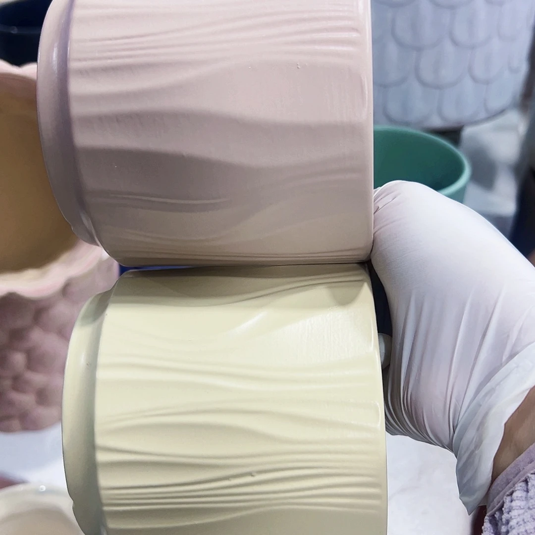 有孔，外贸尾单陶瓷花盆凑单10米包邮