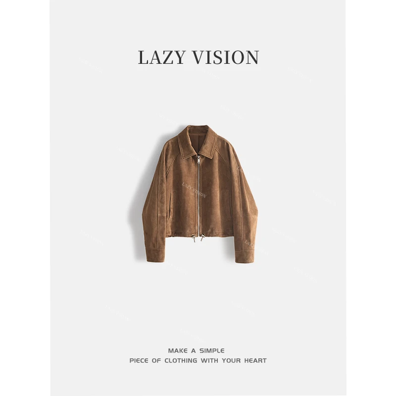 LAZYVISION+短款羊皮外套ZMD-25497