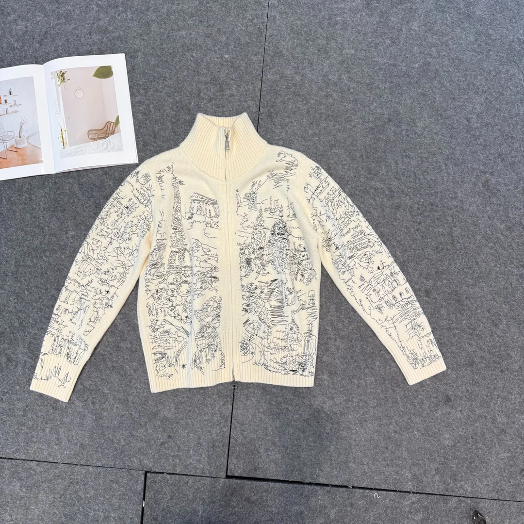 （QINGQING）26S长袖立领针织冬季保暖气质上衣