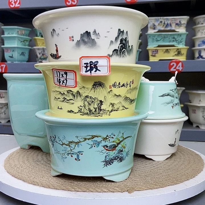 紫砂花瓶紫砂花盆