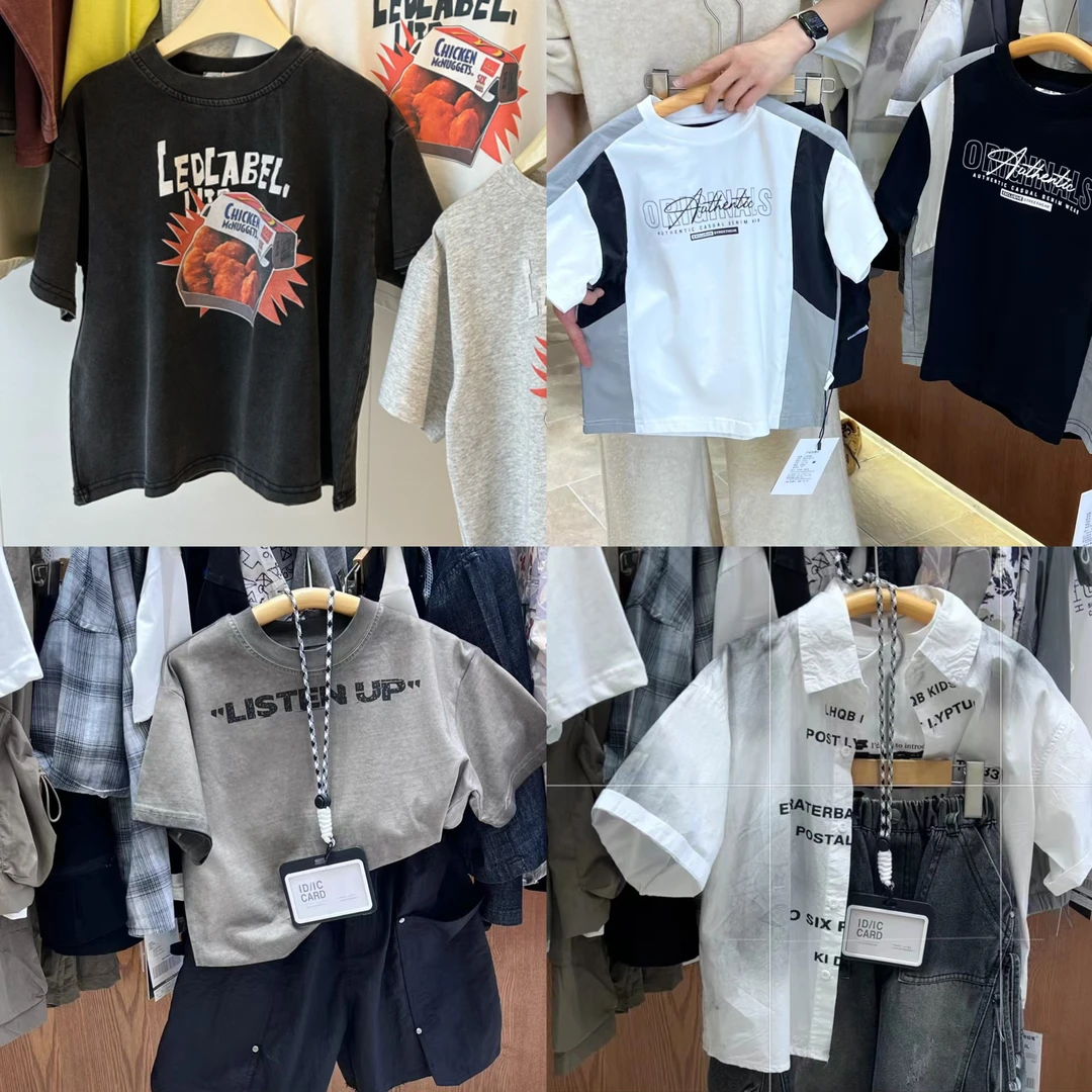 YJ CHOSEN B300-B329【品牌集合】 2025夏 新款 宽松 潮童宽松短袖