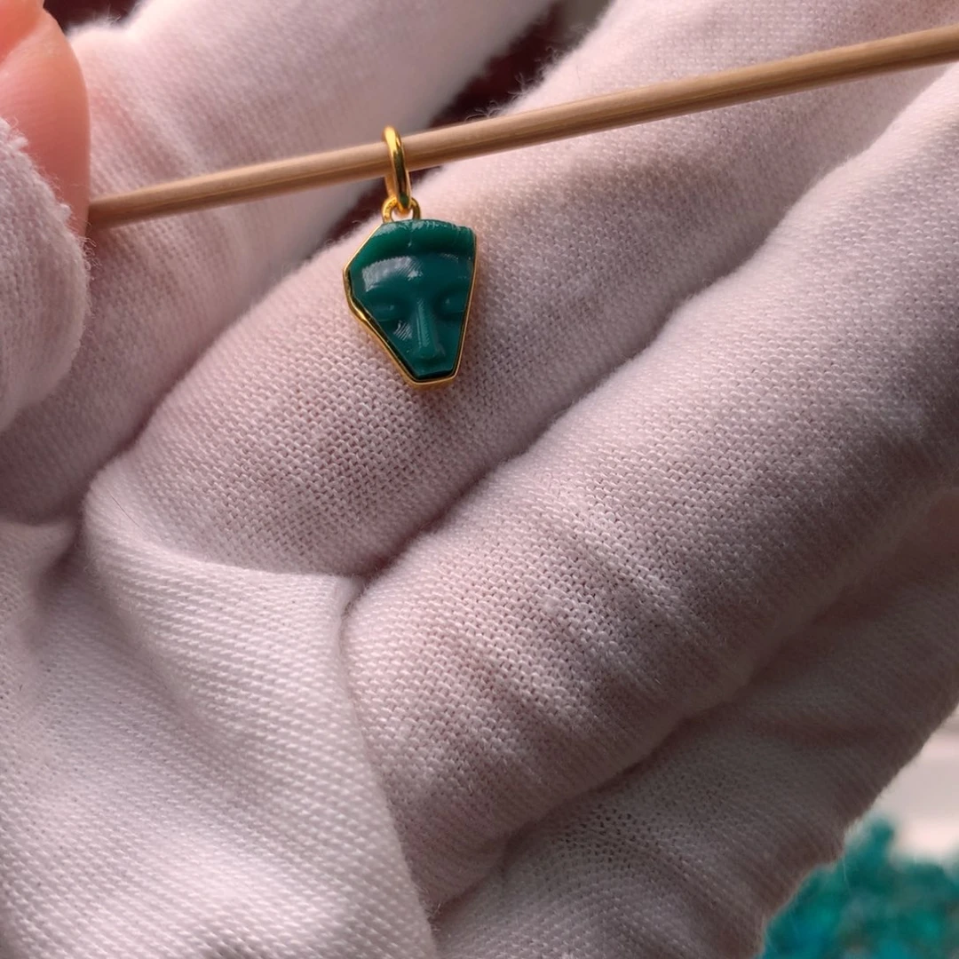 绿松石18K金镶嵌配饰