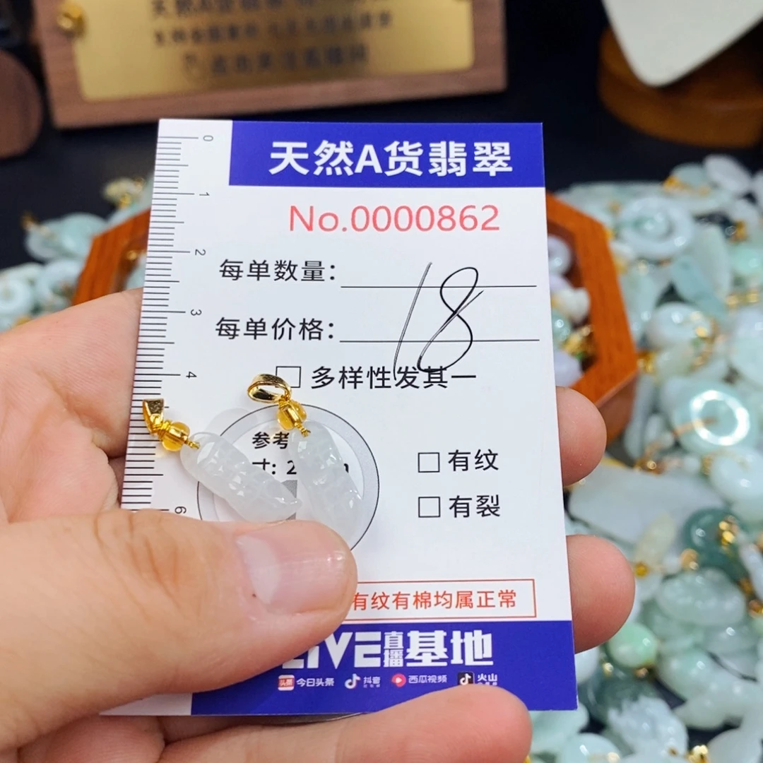 翡翠未镶嵌颈饰862