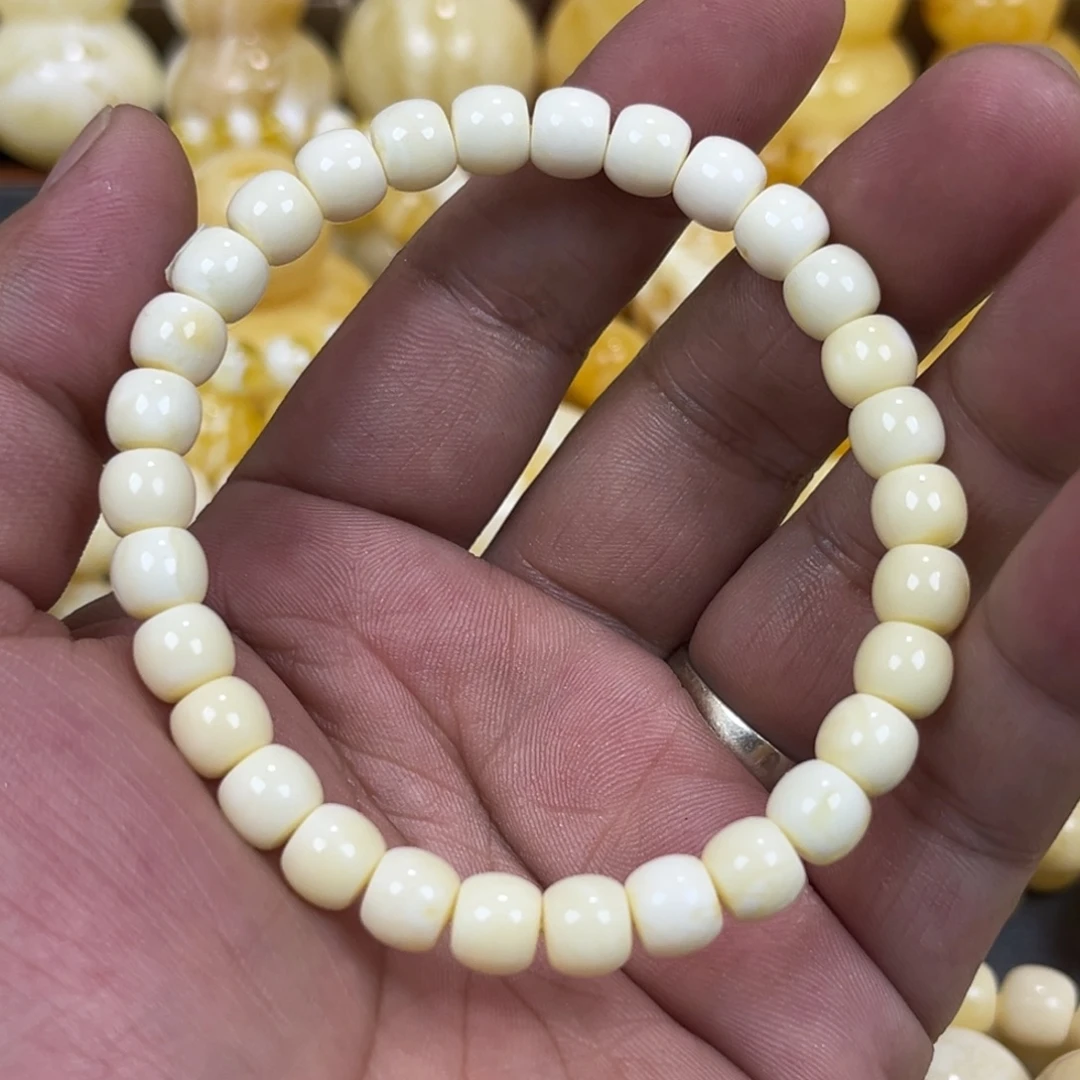手串琥珀未镶嵌白蜡老邢手串7.5mm