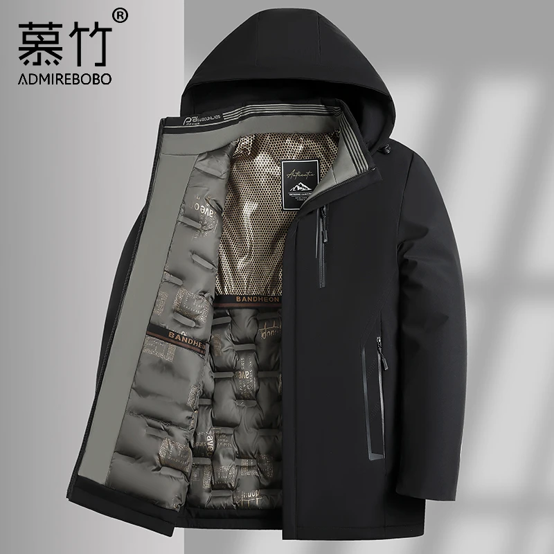 秋冬加棉加厚棉袄男士休闲连帽保暖棉服外套中老年男装爸爸棉衣