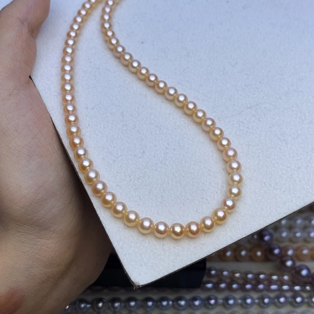 A***R颈饰银S925镶嵌淡水珍珠