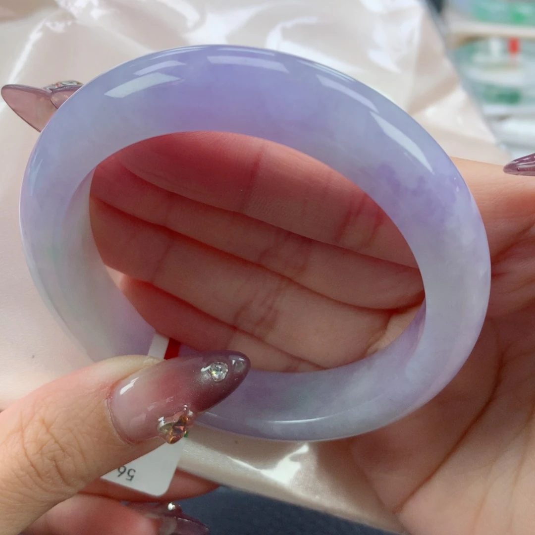 翡翠手镯未镶嵌56.8正圈