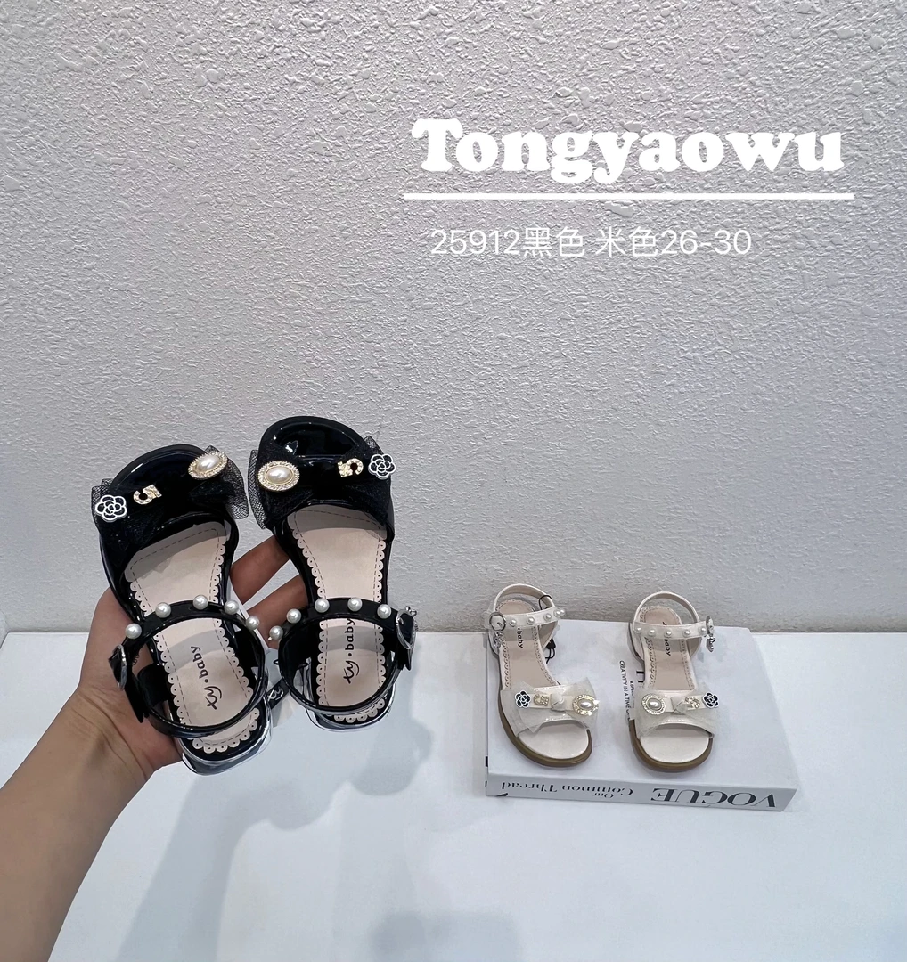 直播专享公主夏季女凉鞋单鞋皮鞋拖鞋平底韩版女童凉鞋