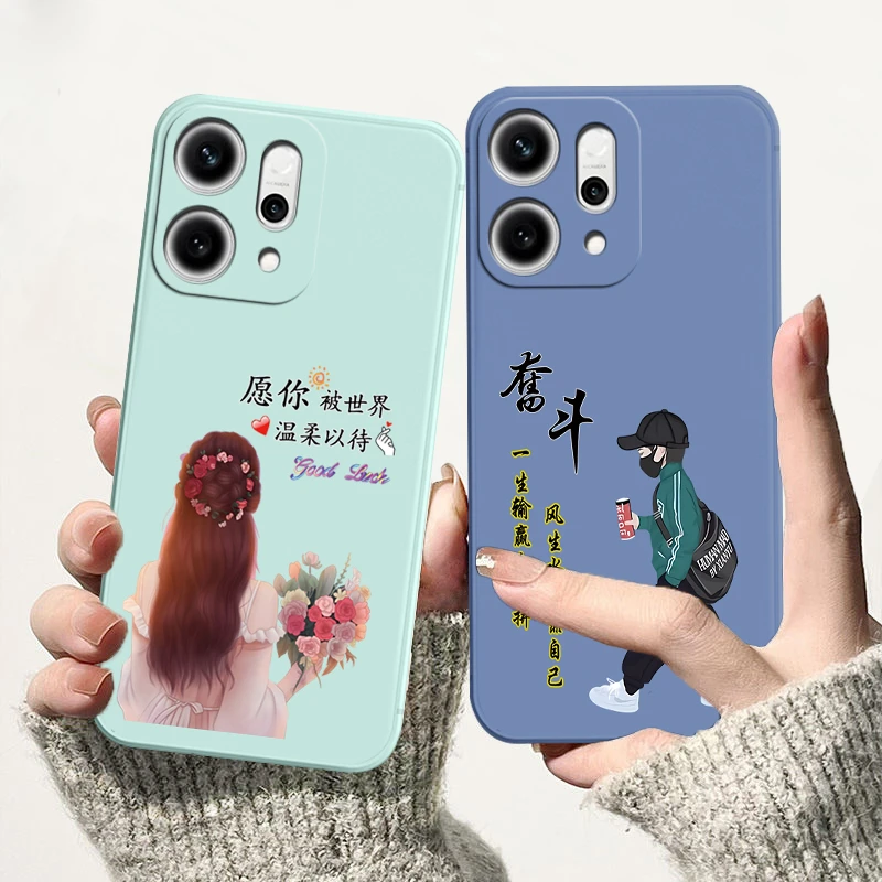 适用OPPOReno14Pro手机壳PKZ110网红防摔卡通新款硅胶全包边软壳