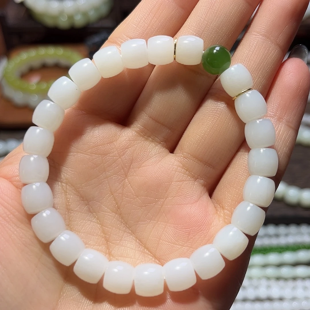 和田玉未镶嵌手链