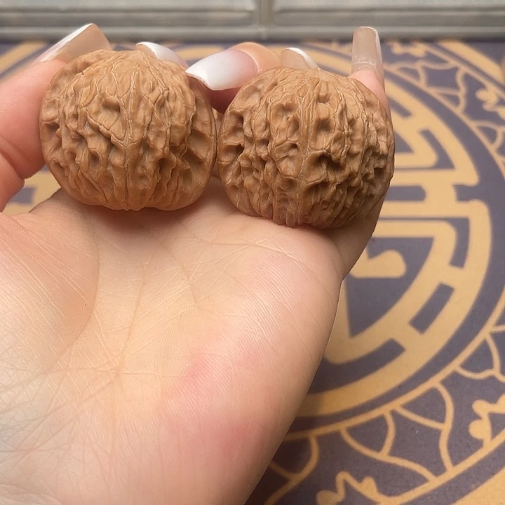 吊坠文玩核桃全品38➕尺红皮磨盘