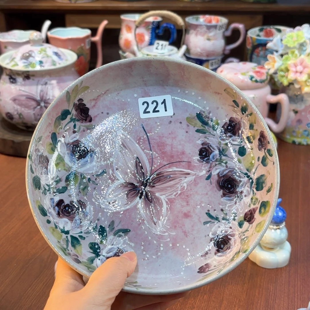 景德镇手绘高温釉下彩陶瓷茶具