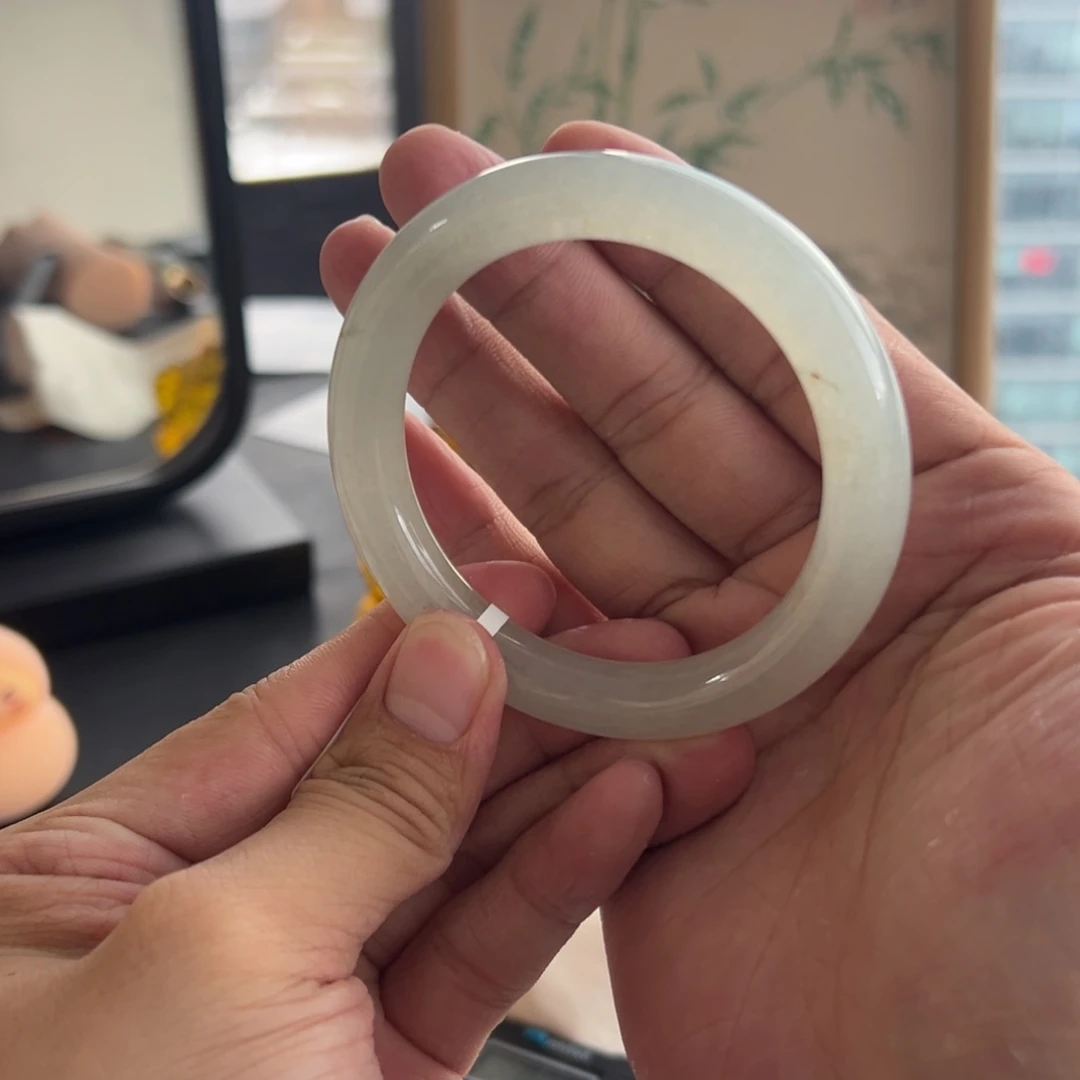 翡翠未镶嵌手镯28号 55.2