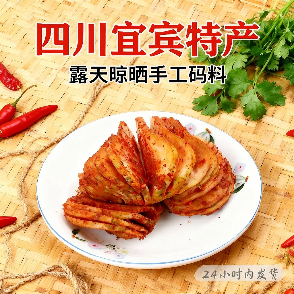 四川冰糖麻辣大头菜饭菜开胃菜正宗宜宾香辣特产咸菜腌菜榨菜新鲜