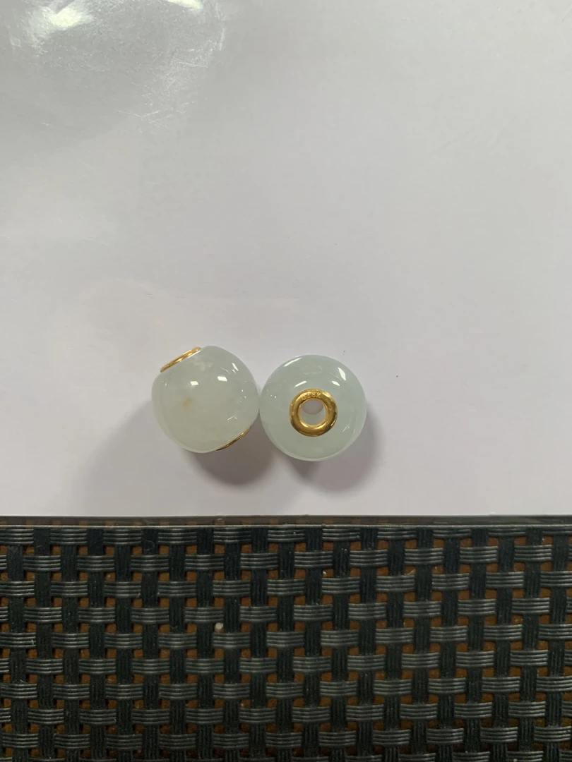 翡翠A货18K金镶嵌路路通K黄多样性发货，发一件513