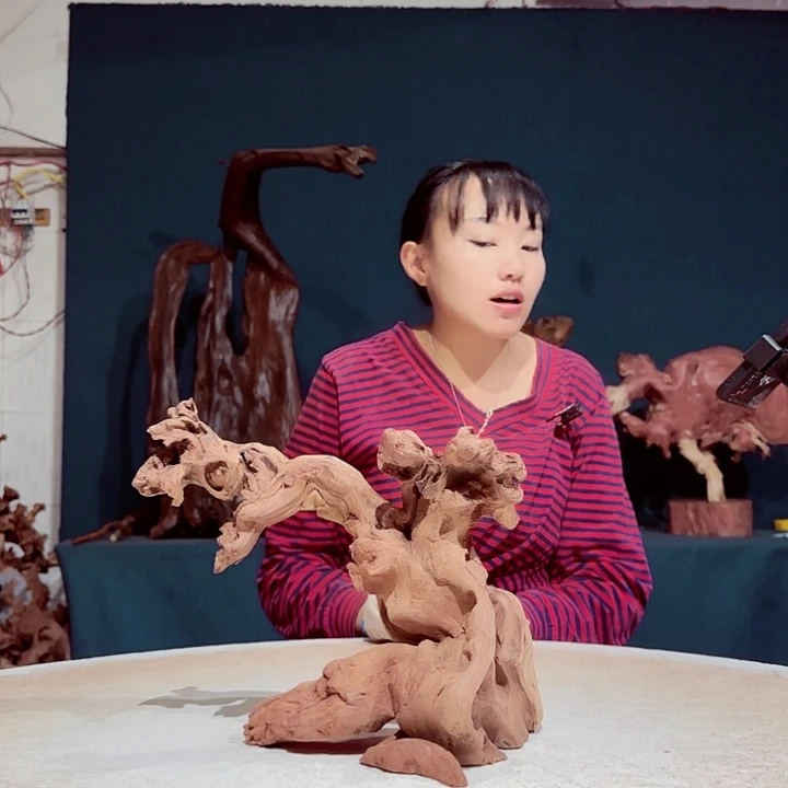 香榧木君****》942金丝红木羊蹄甲半成品