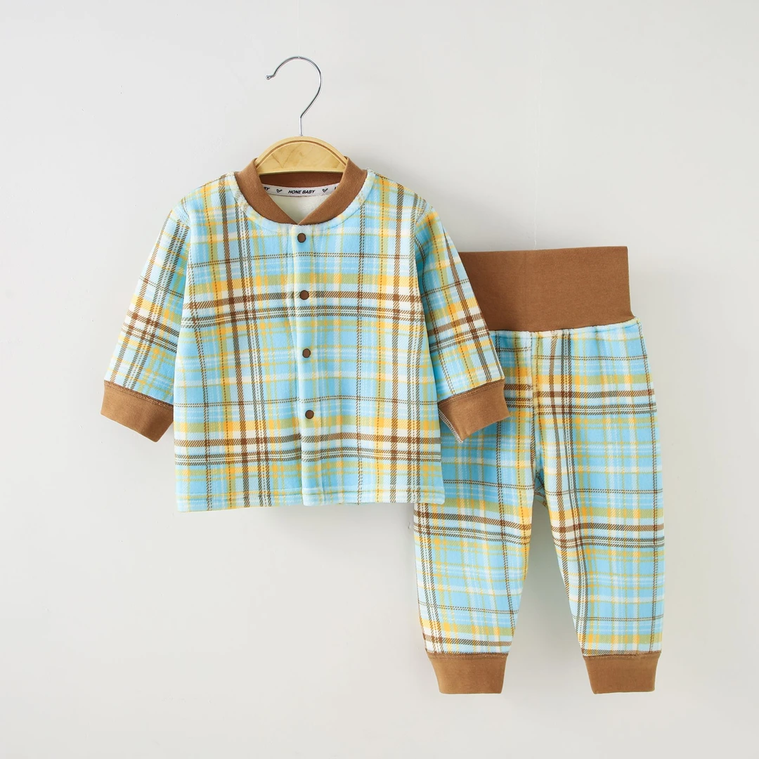 【奥粒绒套装】婴幼儿秋冬季家居服加绒衣服男童女童休闲睡衣高腰