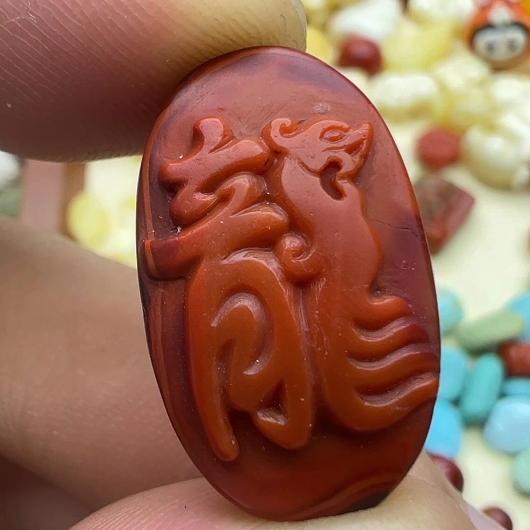 南红玛瑙颈饰未镶嵌