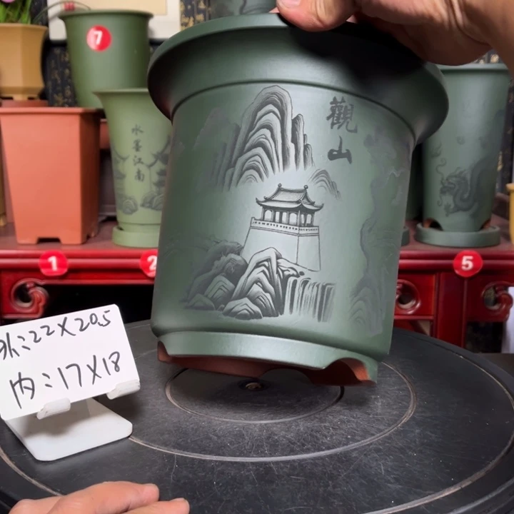 紫砂花盆紫砂花盆