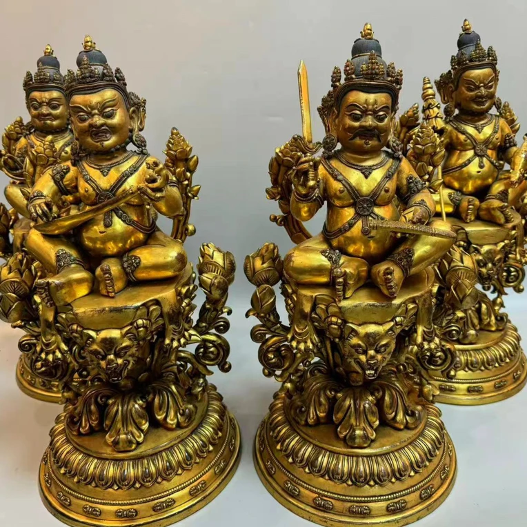 精品铜鎏金四大天王