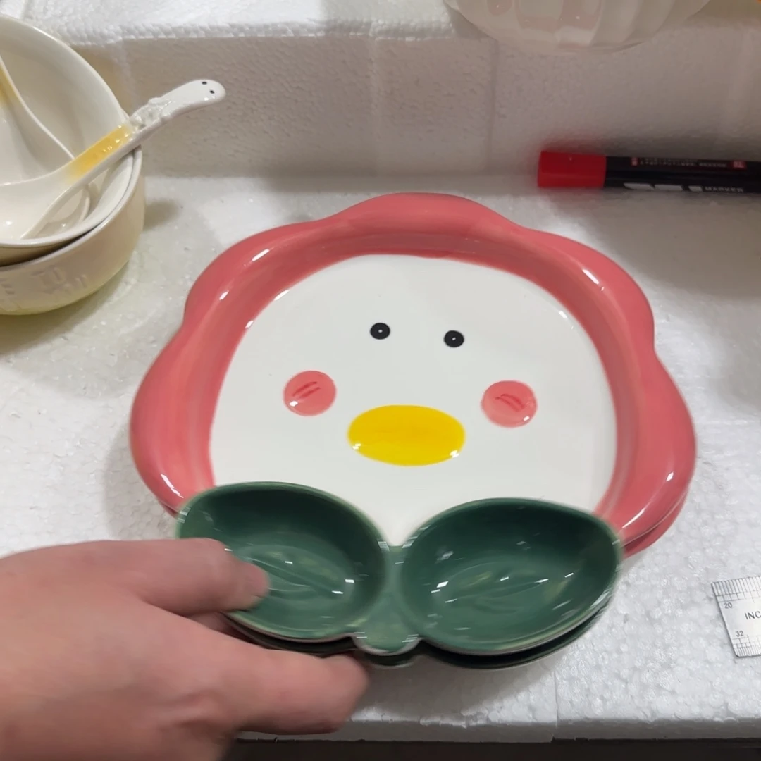 陶瓷陶瓷饺子盘2个111