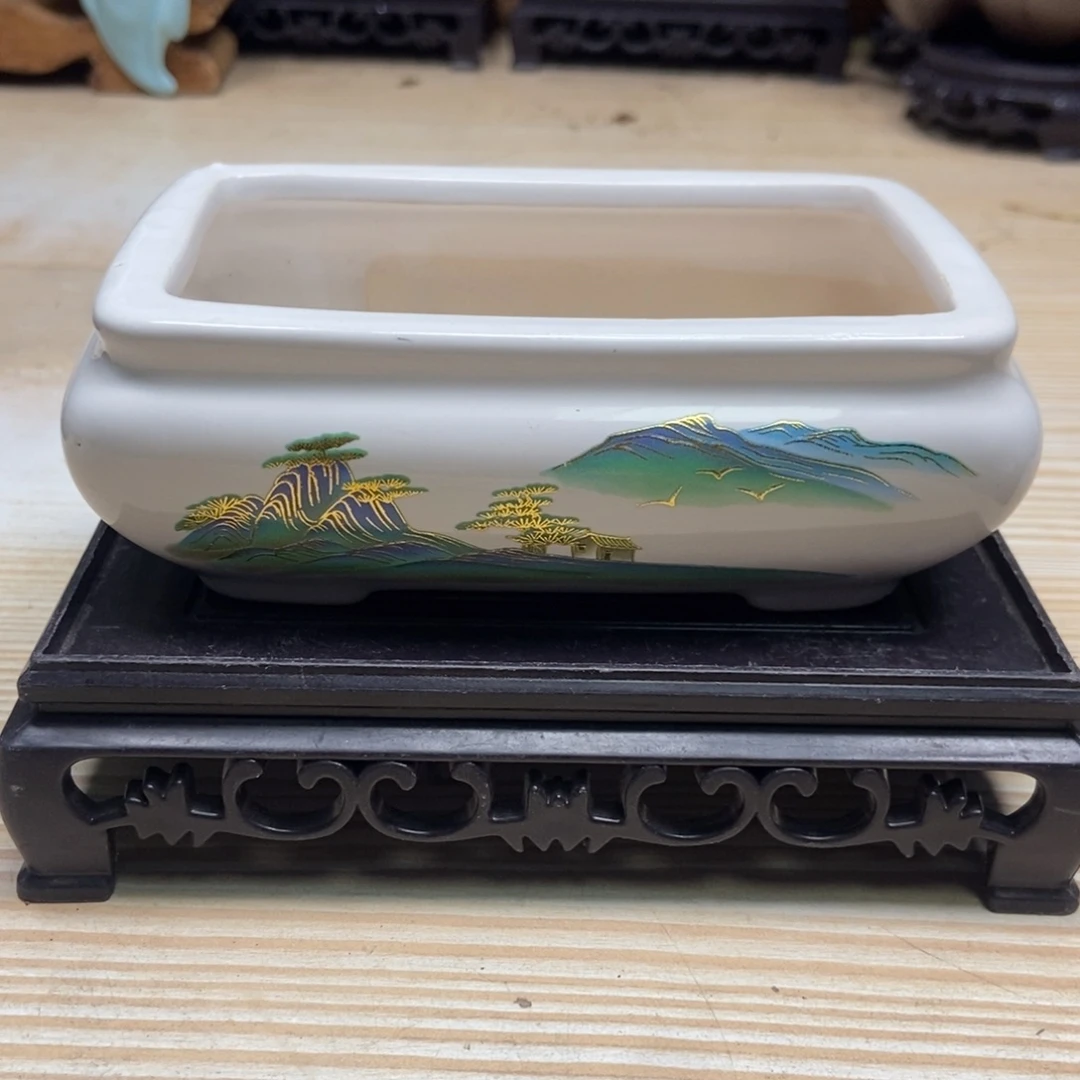 瓷片陶瓷花盆陶瓷艺术