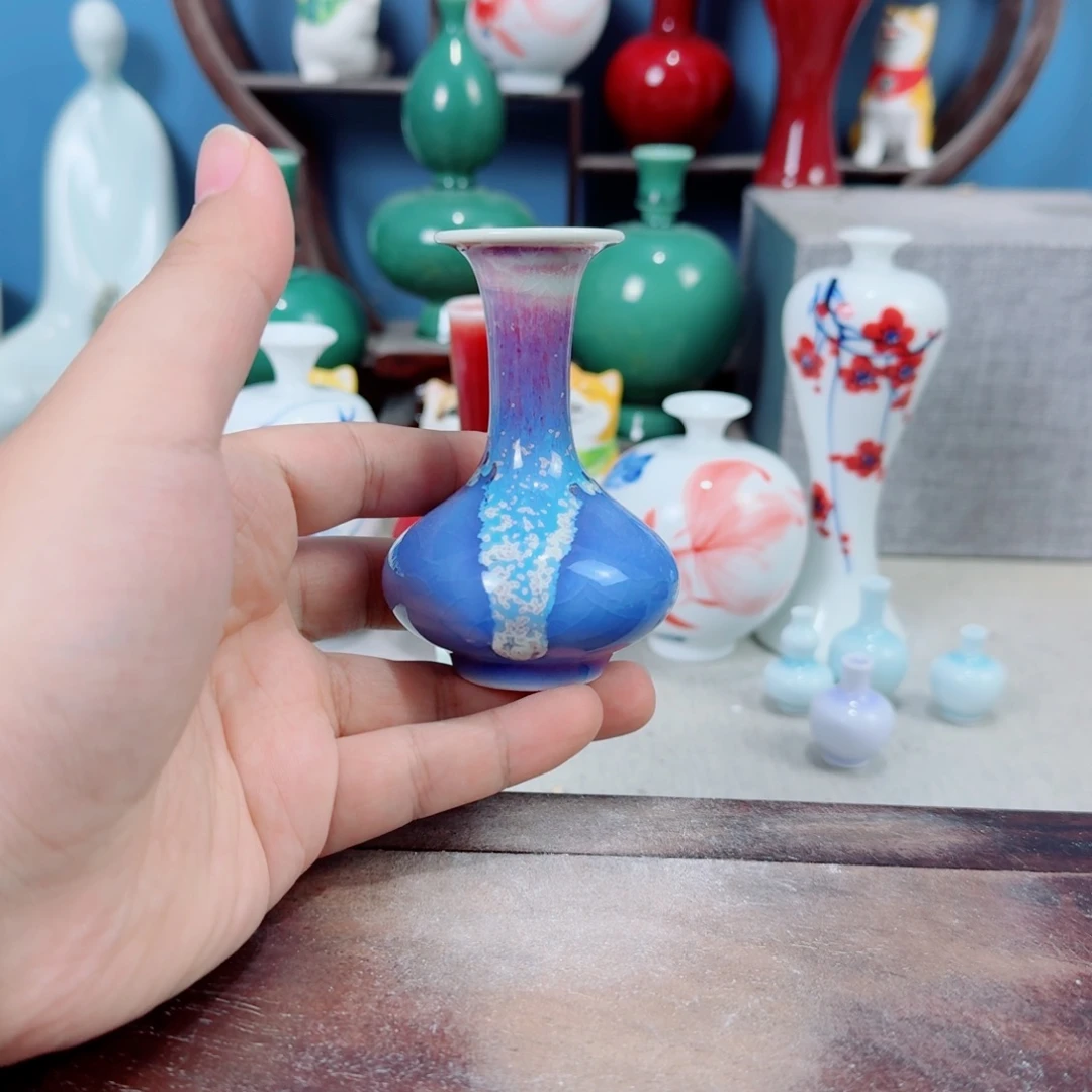 陶瓷手工小花器摆件