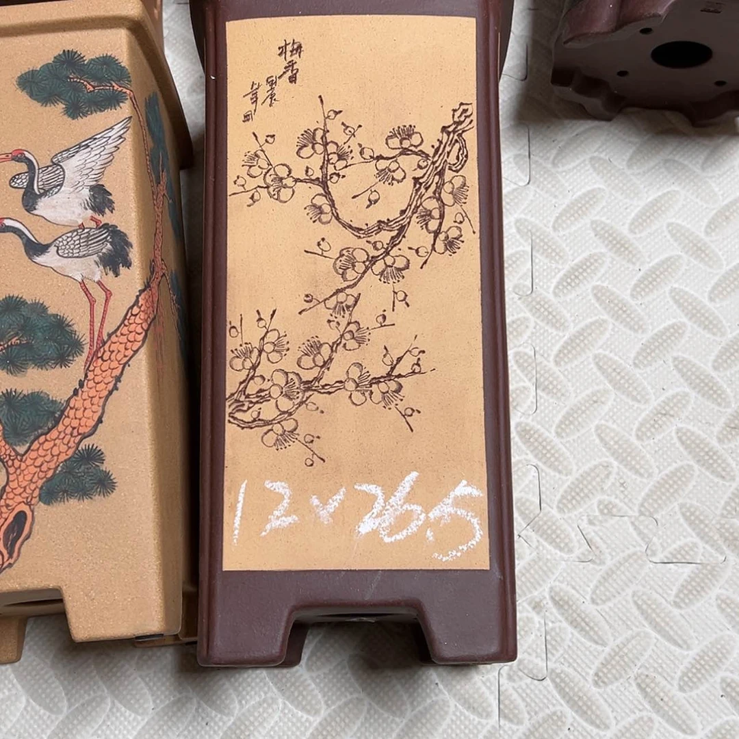 【闪购商品】紫砂花盆帝*周之夏精品紫砂花色花盆