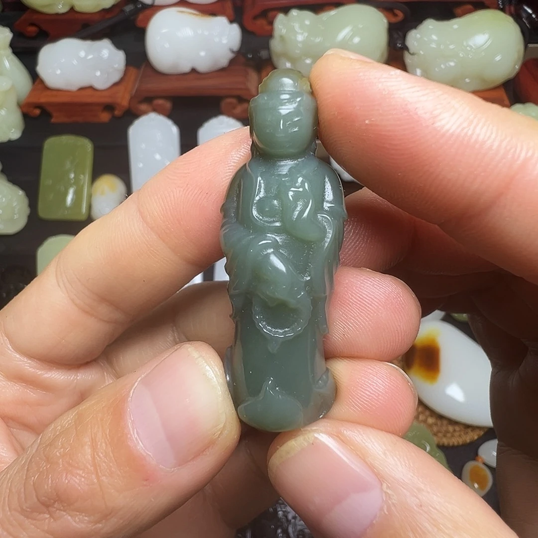 和田玉未镶嵌挂件